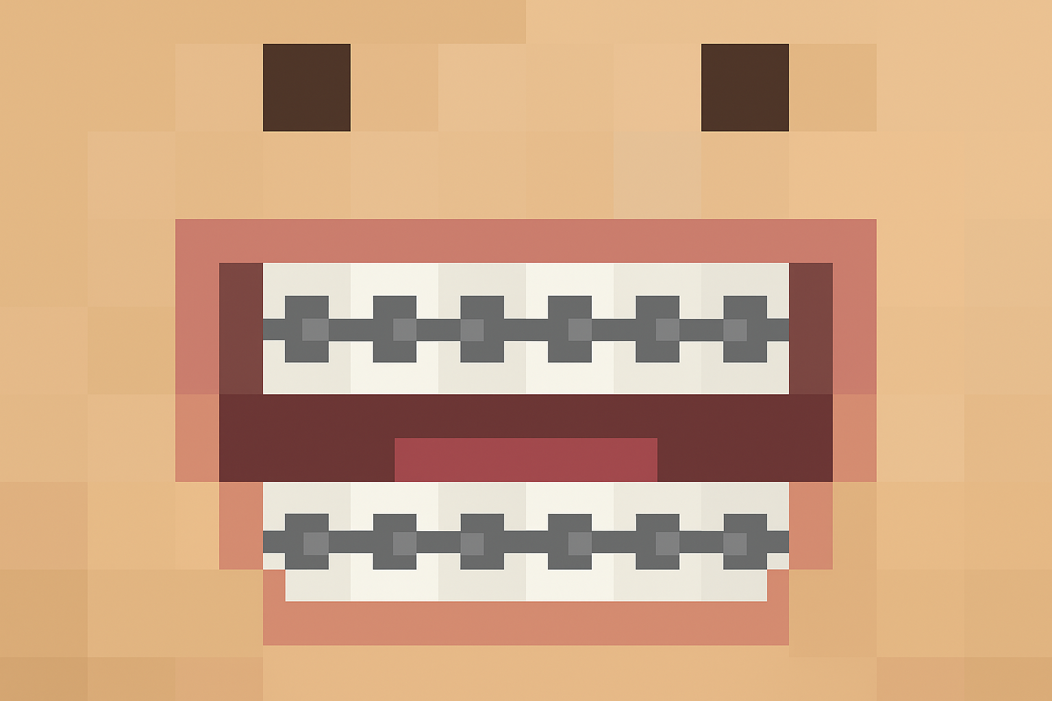 Un sourire minecraft