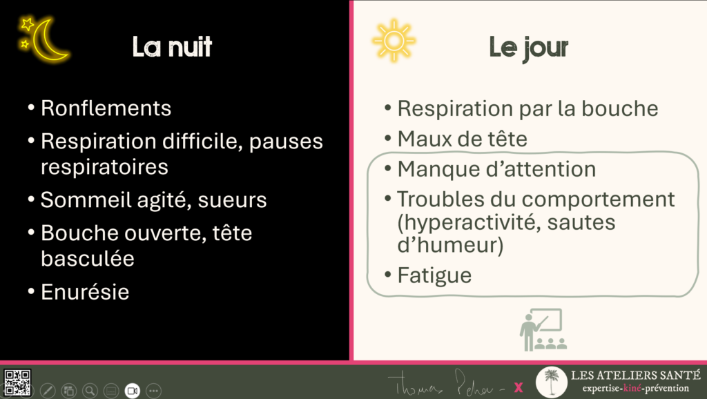 Les signes évocateurs de trouble respiratoire obstructif du sommeil